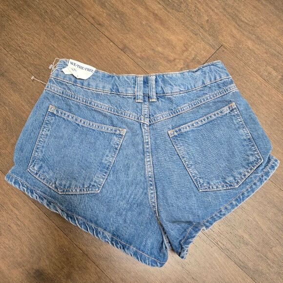 Free People We The Free Prince Street Denim Shorts Size 28 - Picture 11 of 11